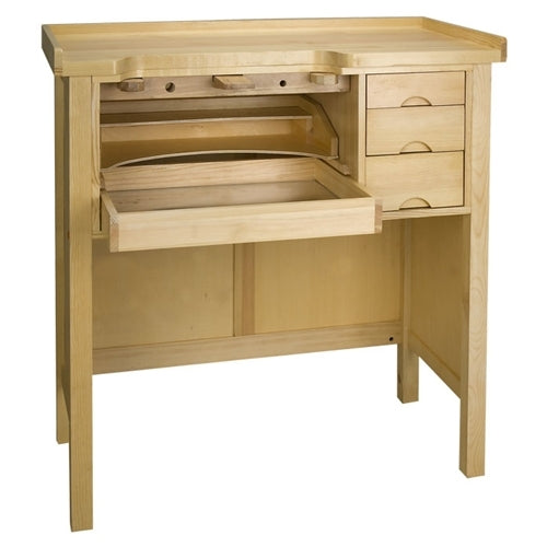 Hardwood Jewelers Bench for making precious metal jewelry