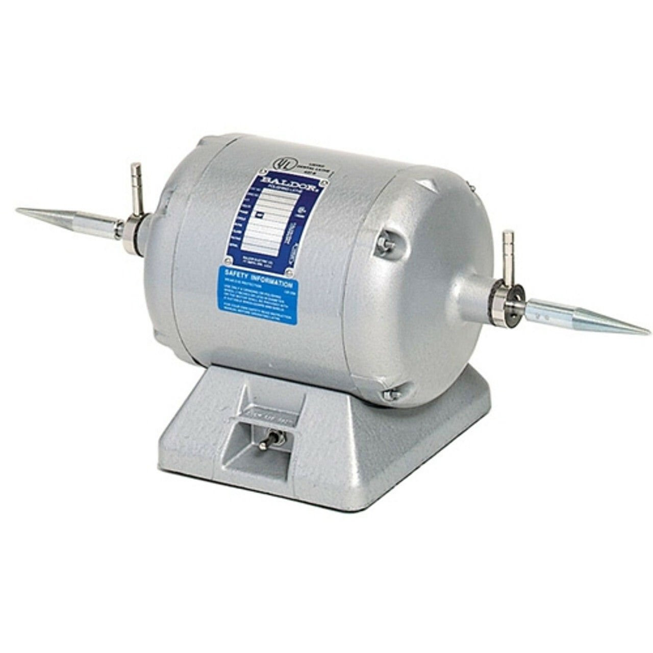 Baldor Polishing Motor used with buffs and grinding wheels to finish metal and other surfaces