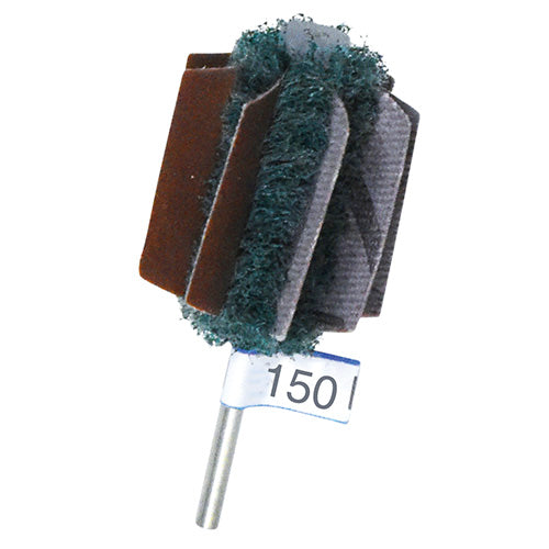 Mini Mounted Abrasive Buffs  - 150 Grit  (Pkg. of 3)