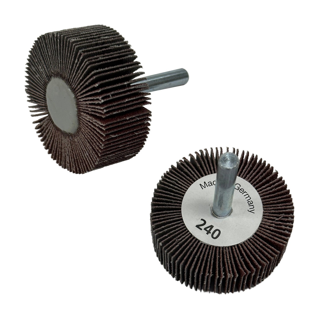 Flap Wheels, 1/4" Shank - 2" x 3/4", 240 Grit