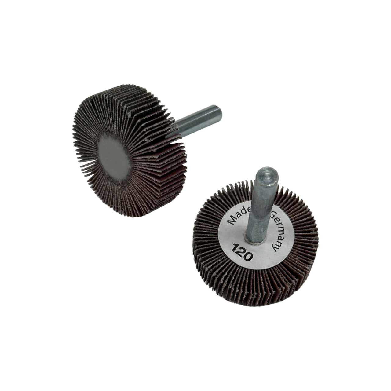 Flap Wheels, 1/4" Shank - 1-1/2" x 1/2", 120 Grit