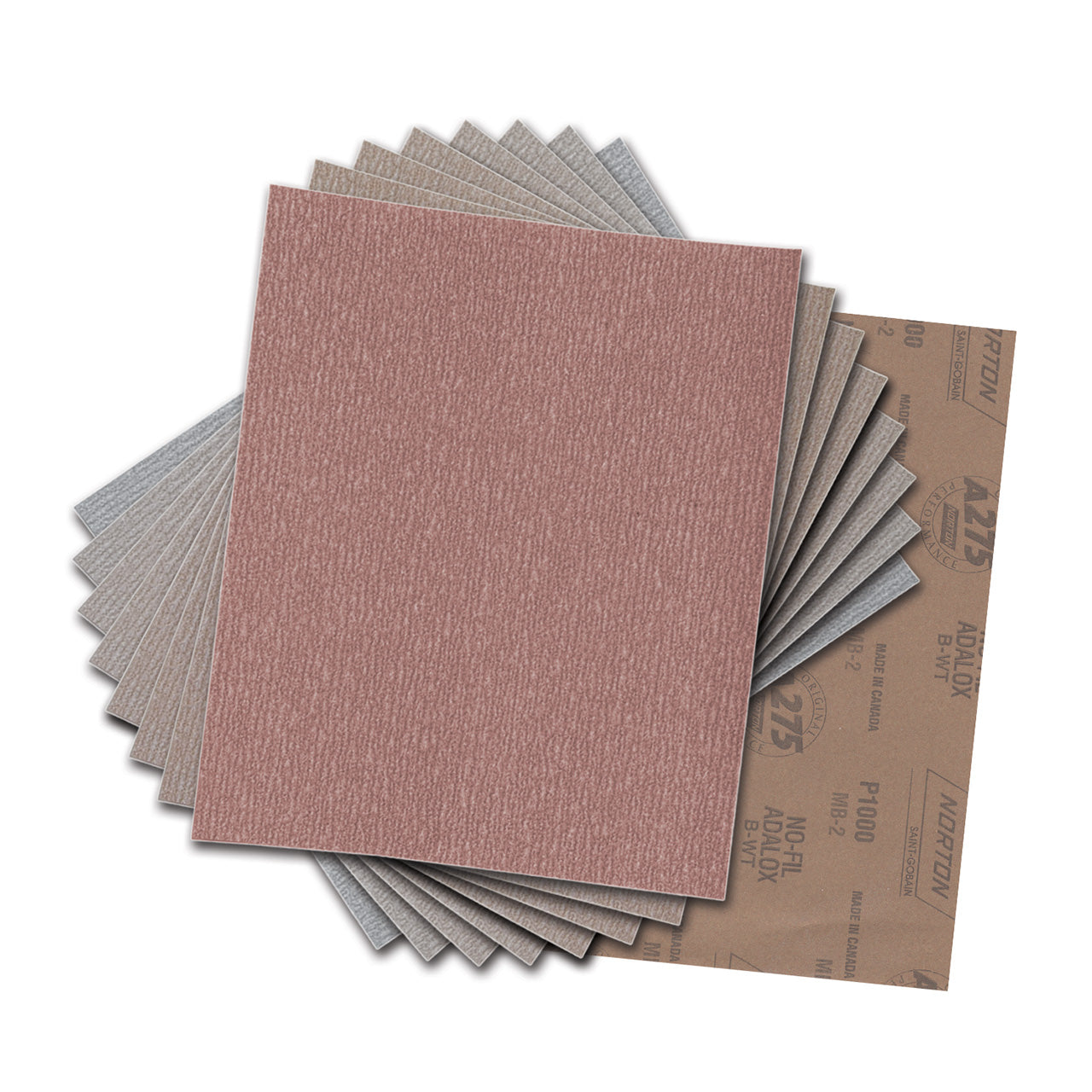 1,500 Grit Norton® Champagne A275 Sandpaper (Pkg. of 5)