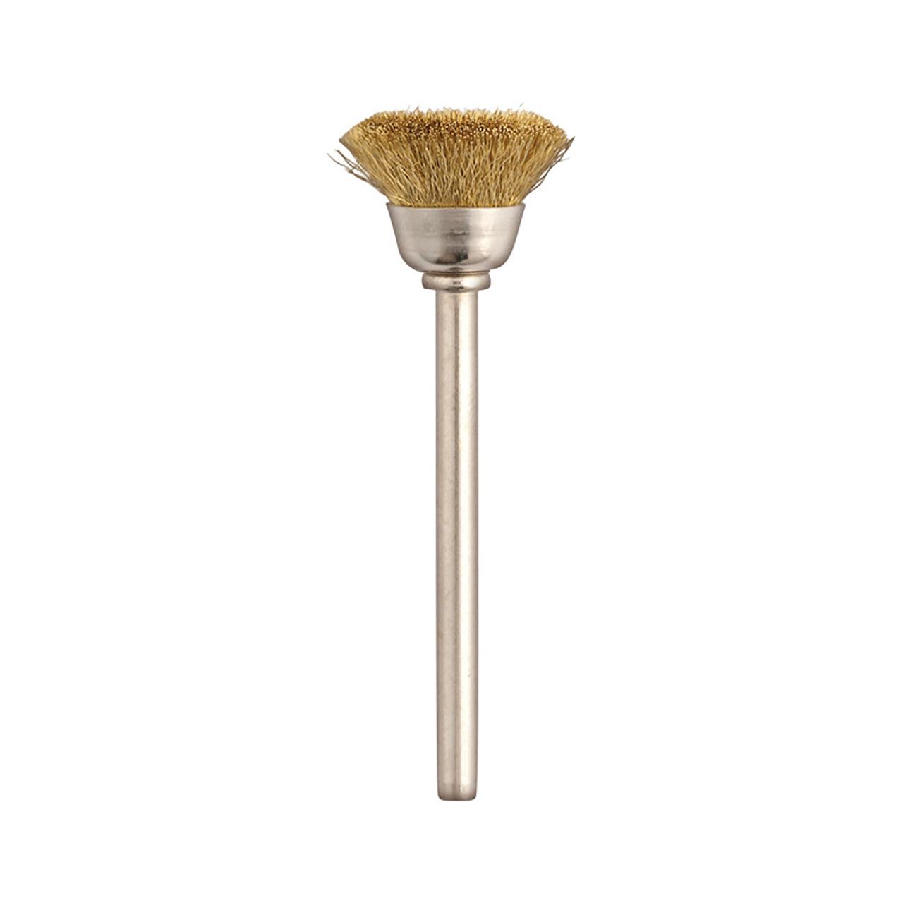 SUPRA® "MM" #772 Brass Cup Brushes - 3mm Shank (Pkg. of 12)