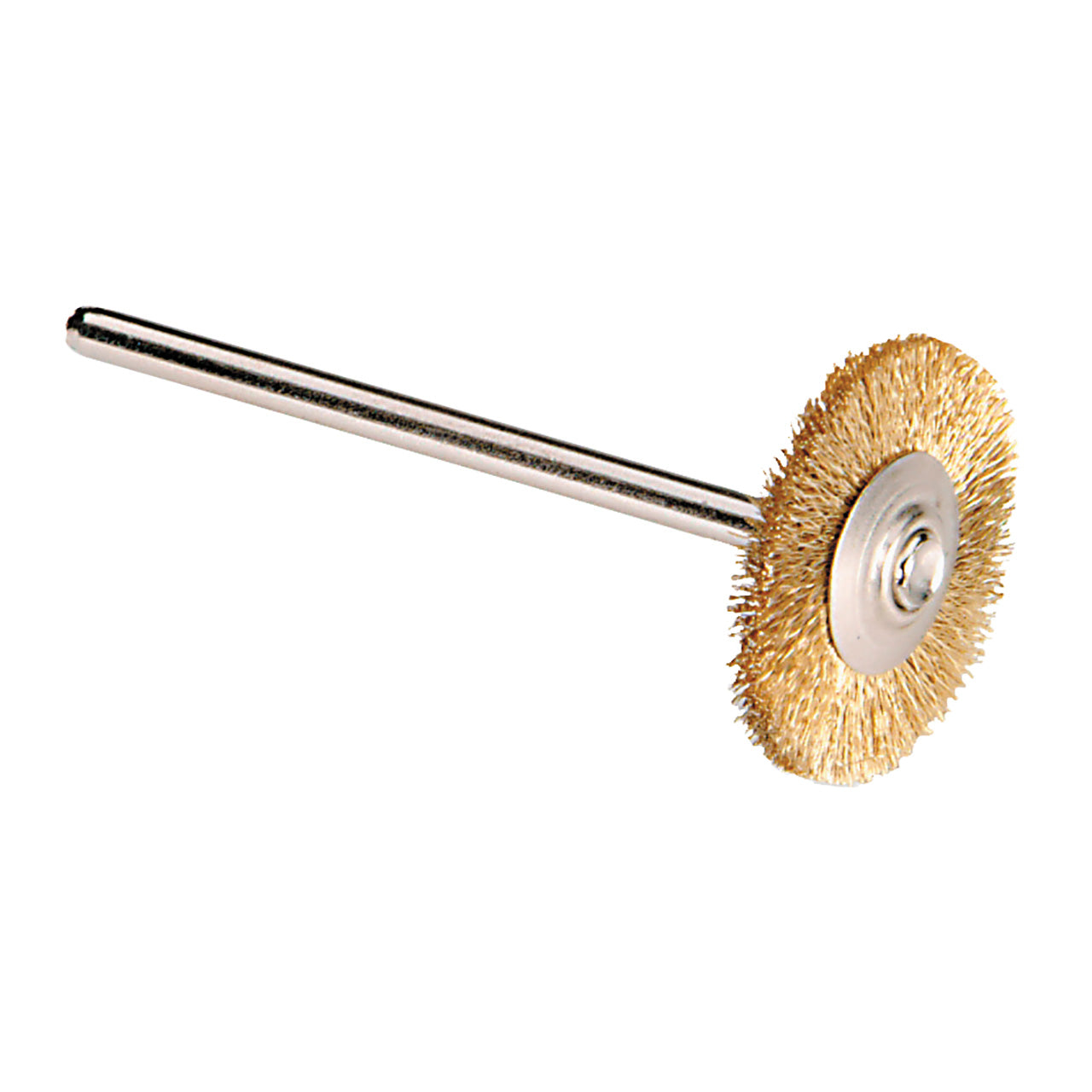 Mounted Wire Wheel Brushes - Brass (Pkg. of 12)