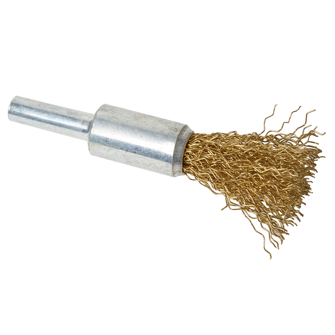 End Brushes with Crimped Brass Wire - 1/2" Diameter