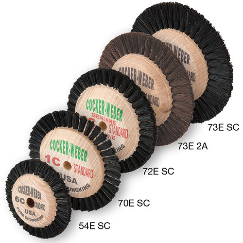 Cocker-Weber Econo 6C SC Wood Hub Wheel Brushes 54ESC (Pkg. of 12)