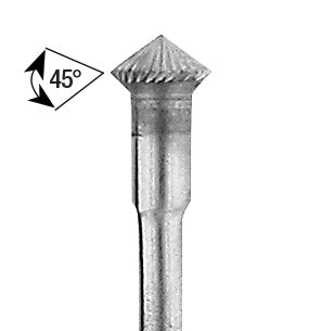 Jewelers Carbide Burs, 3/32" Shank - Hart 12 (3.10mm)