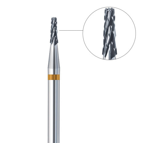 Busch® Fig. 38AU - 0.90mm Cone Carbide Burs (Pkg. of 2)