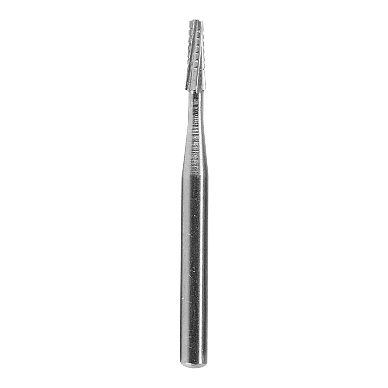 Cone Square Cross Cut 1.55mm Carbide Friction Grip Bur 1/16" Shank