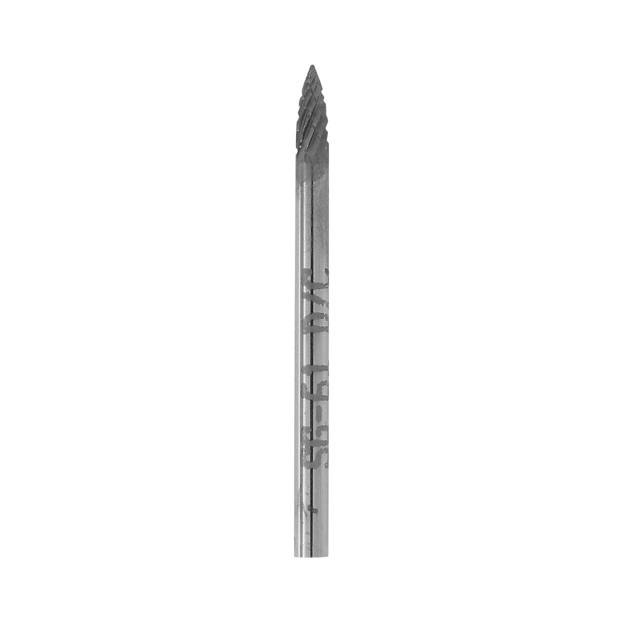 1-1/4" Solid Carbide Burs - 3/32" Shank, 3/32" x 1/4" Double Cut, Point