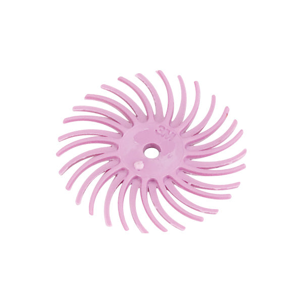 3M™ Radial Bristle Discs - 3/4" Pink, Pumice (Pkg. of 12)