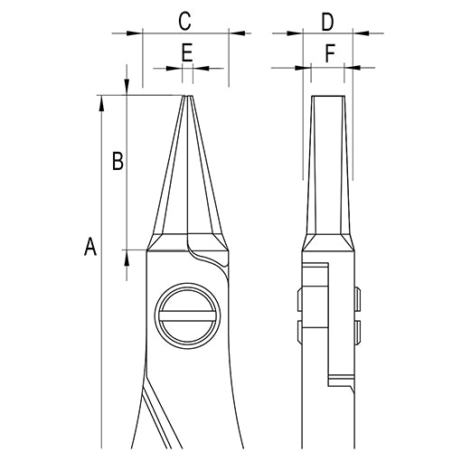 Grobet USA® Teborg® Pliers - Flat Nose