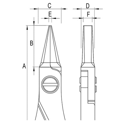 Grobet USA® Teborg® Pliers - Flat Nose