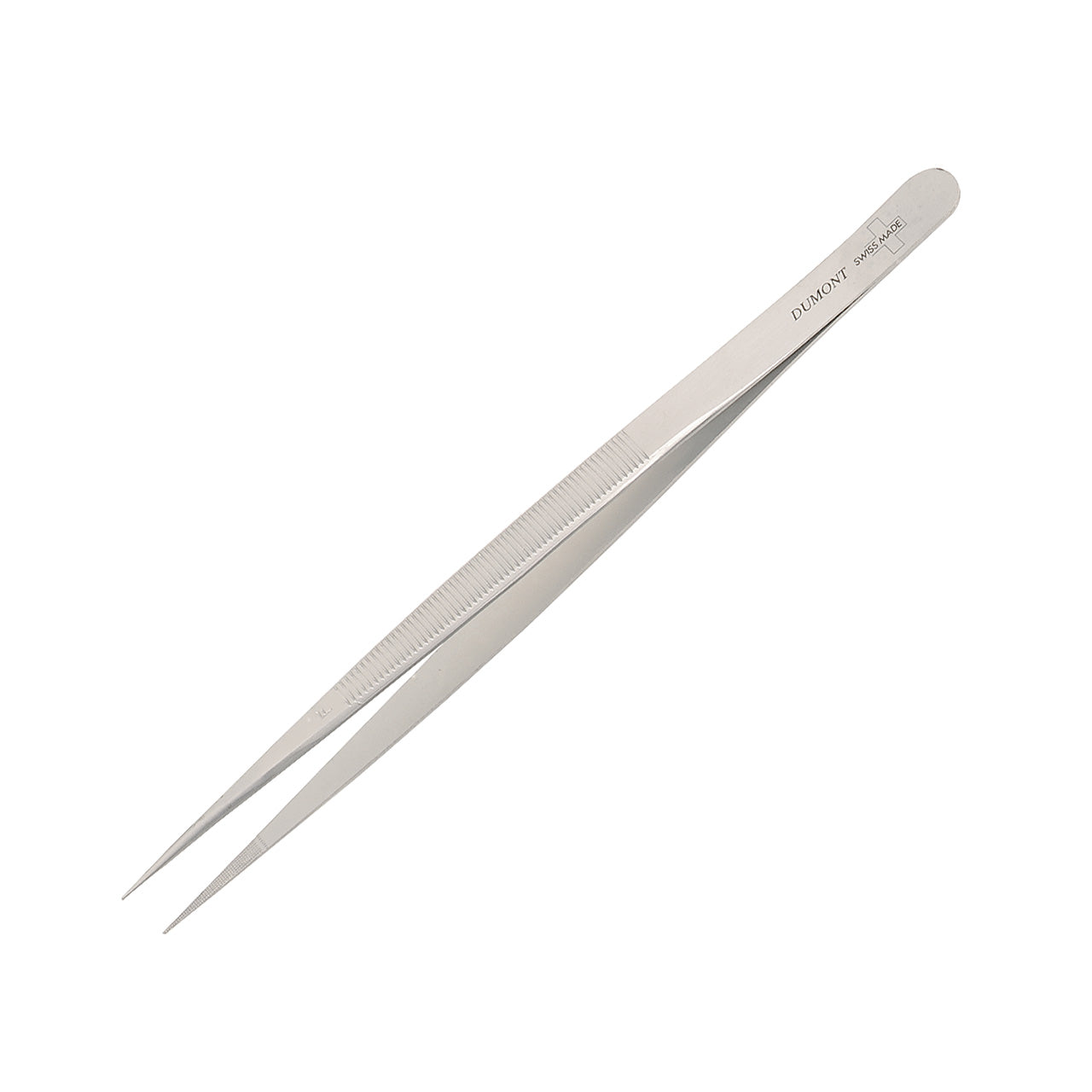 Dumont® Diamond Serrated Tip Tweezers - Stainless, Fine Point