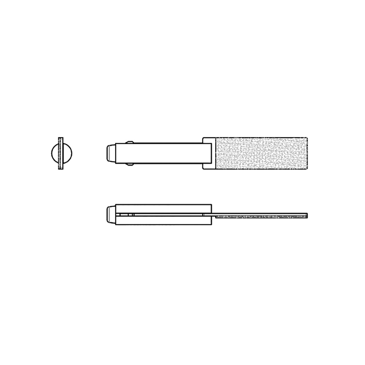 Mini-Filer Diamond Tips, 2mm Shank - Rectangle, D151 (Pkg. of 3)