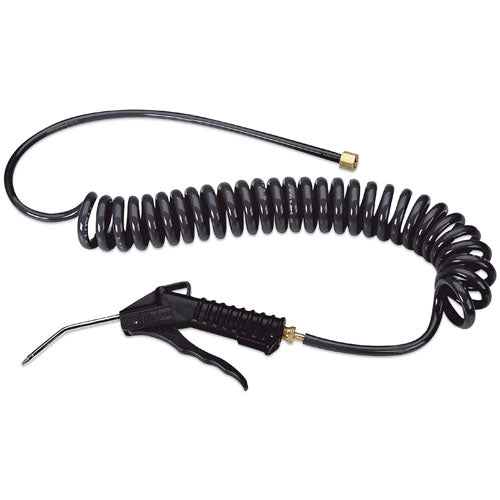 Air Gun with Self-Coiling Hose