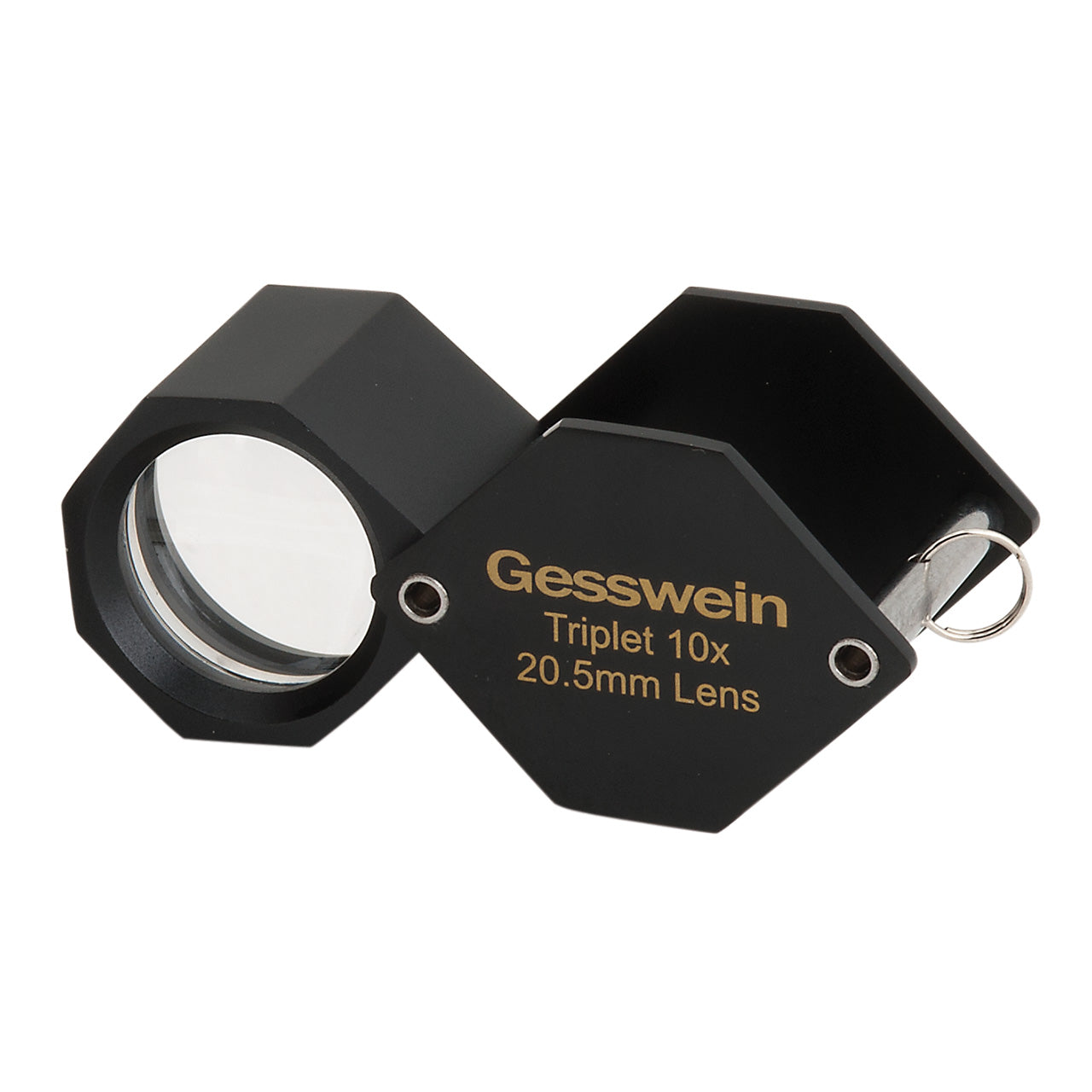 10X Gesswein® 20.5mm Hex Triplet Loupes - Black