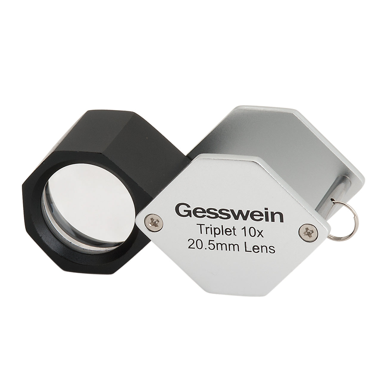 10X Gesswein® 20.5mm Hex Triplet Loupes - Silver