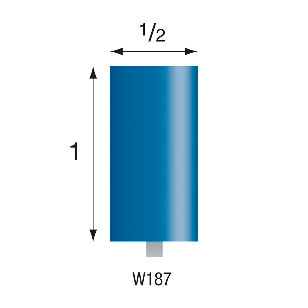 W187 Blue Mounted Points 3mm Shank (Pkg of 24)