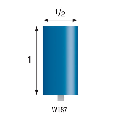 W187 Blue Mounted Points 1/8" Shank (Pkg of 24)