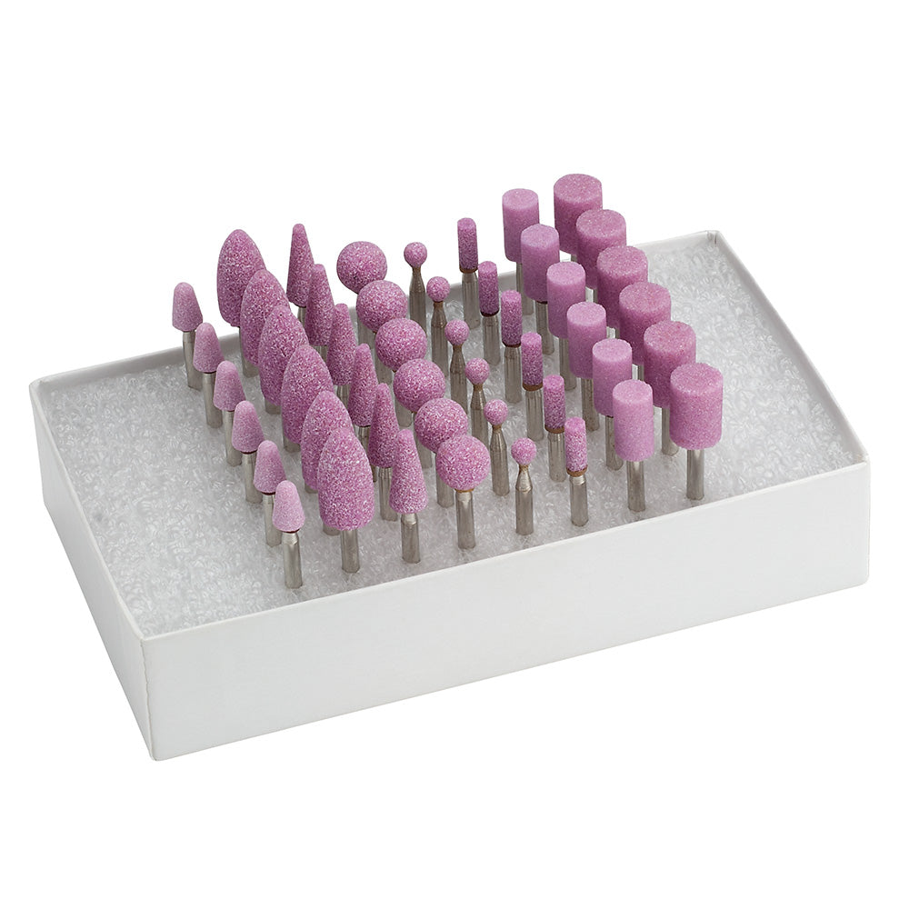 Gesswein® Pink Mounted Points Set of 48 - 1/8" Shank