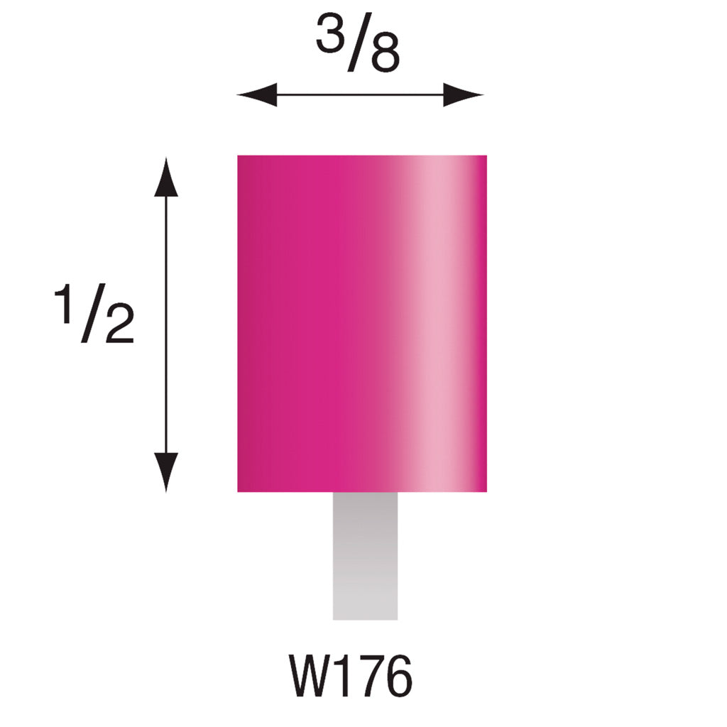 W176 Pink Mounted Points 3mm Shank (Pkg of 200)