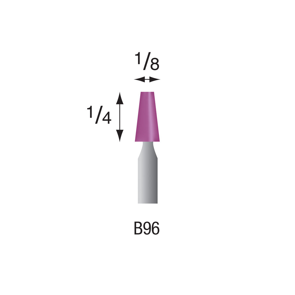 B96 Purple Mounted Points 1/8" Shank (Pkg of 24)