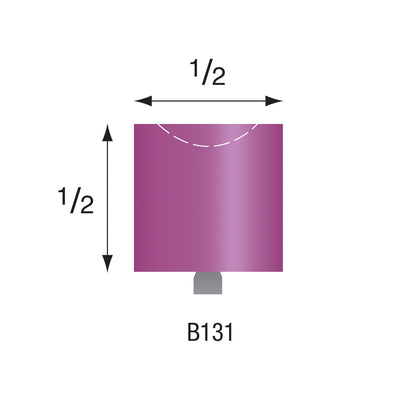 B131 Purple Mounted Points 1/8" Shank (Pkg of 24)