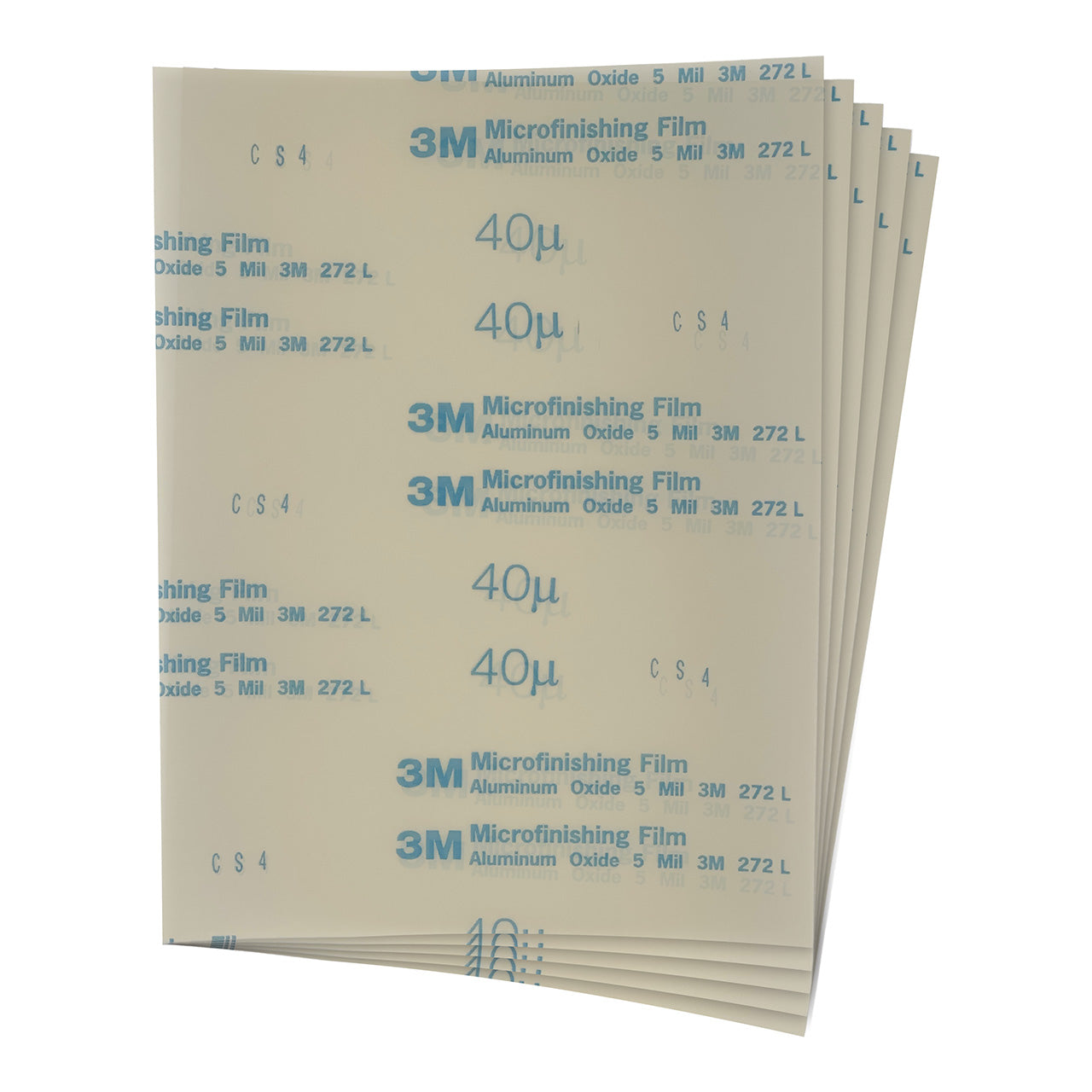 3M™ 320 Grit 40µ Imperial Microfinishing Film (Pkg. of 5)