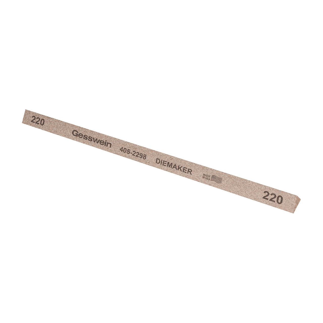 Gesswein® Diemaker Stones - 3/8" Triangle x 6", 220 Grit  (Pkg. of 12)