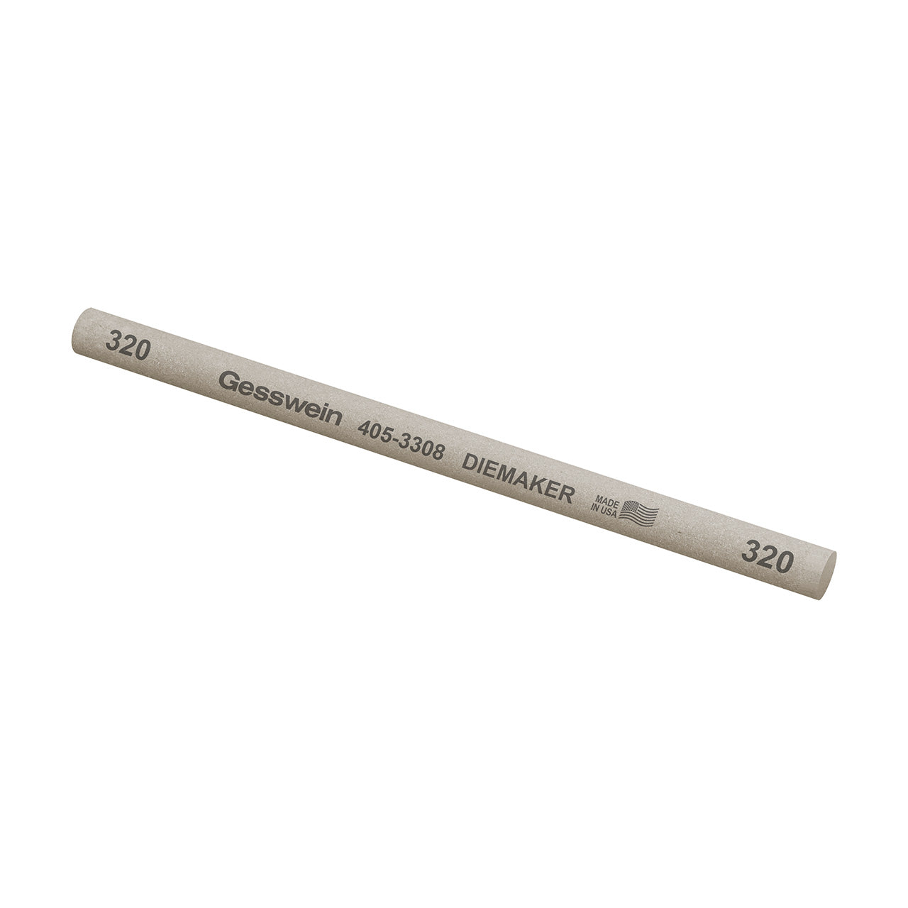 Gesswein® Diemaker Stones - 3/8" Round x 6", 320 Grit  (Pkg. of 6)