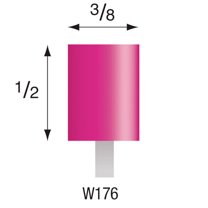 W176 Pink Mounted Points 3mm Shank (Pkg of 200)