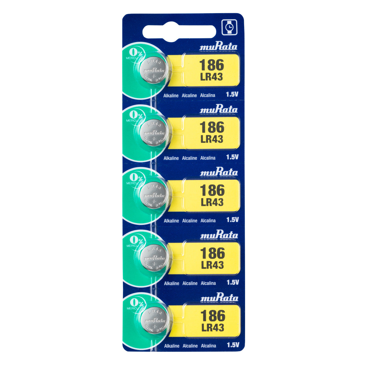 Sony® Murata Batteries - LR43 (Pkg. of 5)