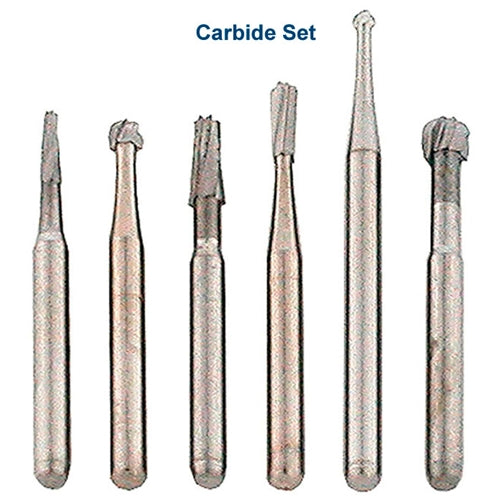 GRS® High-Speed Carbide Bur Set, 1/16" Shank