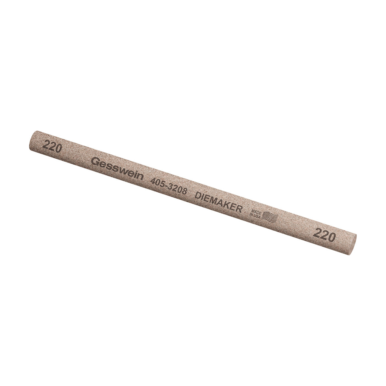 Gesswein® Diemaker Stones - 3/8" Round x 6", 220 Grit  (Pkg. of 6)