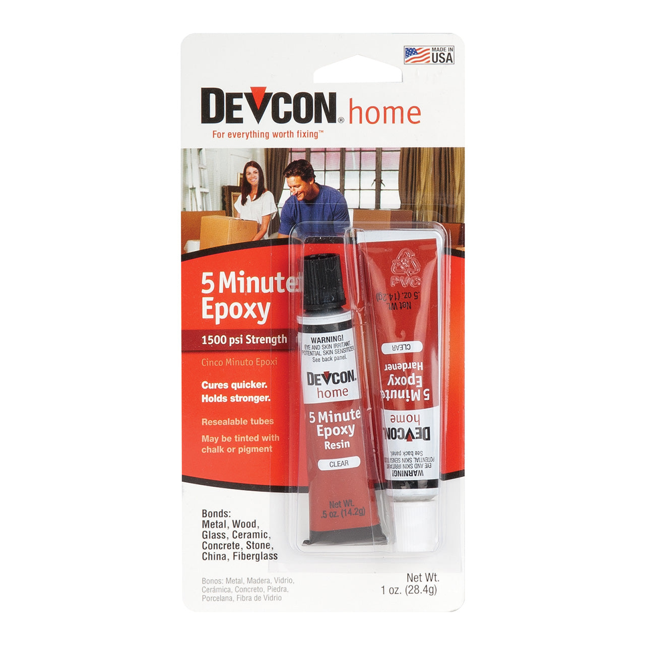 Devcon® 5-Minute Epoxy - Dual Pak, 1 oz.