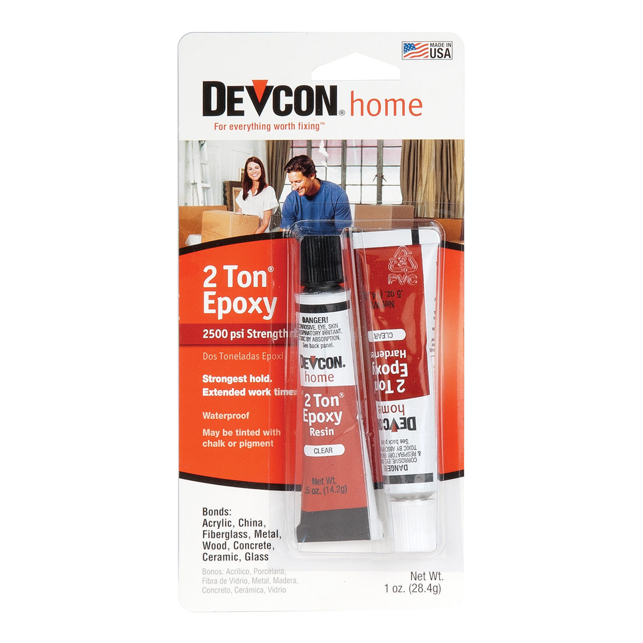 Devcon® 2-Ton Epoxy - Dual Pak 1 oz. (Clear)