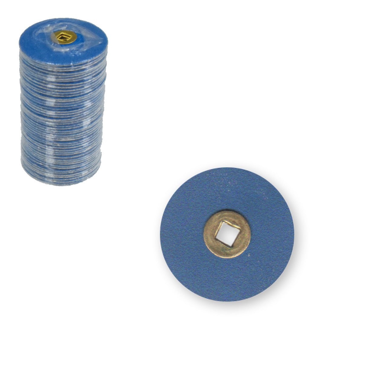 Snap-on Blue Zirconia Discs - Fine, 3/4"