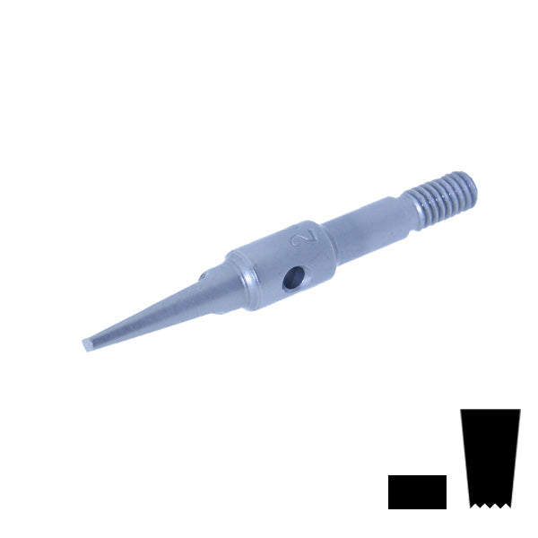 Badeco Swiss Hammer Handpiece - 1.2x2.5mm Grooved Tip