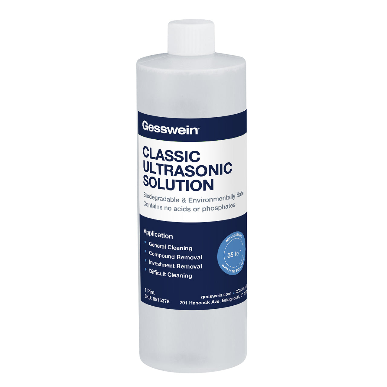 Classic Ultrasonic Solution - 1 Pint Bottle