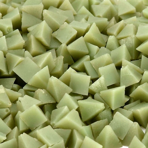 Light Green Plastic Pyramids, 400 grit - 50 lbs.