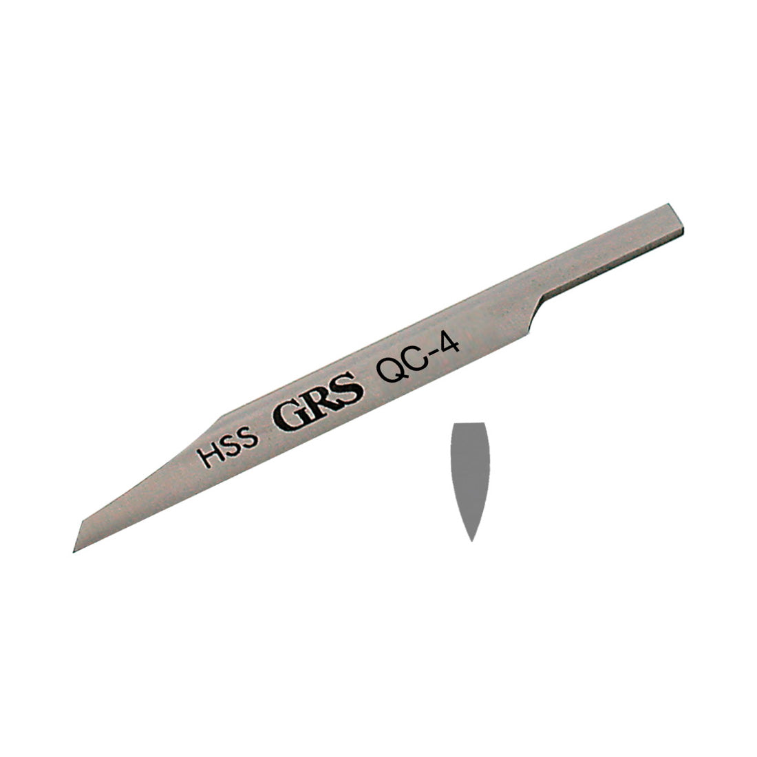 GRS® QC Gravers - Point Onglette, #4