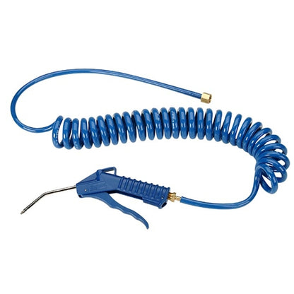 Air Gun with Self-Coiling Hose