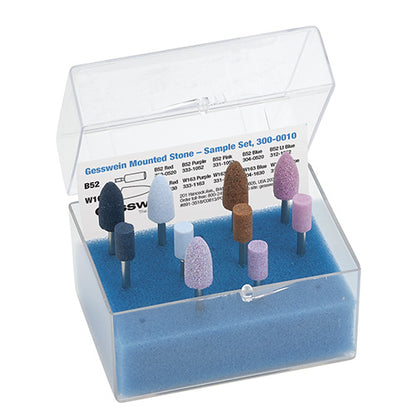 Gesswein®  Mounted Points Sample Set of 10 - 1/8" Shank